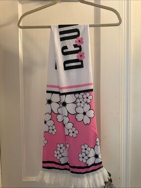 MLS DC United Cherry Blossom Scarf with Fringe